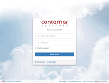 Tablet Screenshot of clientes.contamar.com